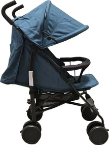 Carucior sport tip umbrela Baby Care™ PRO 818B, Spatar reglabil in 7 trepte, Pozitie somn, Amortizoare, Frana picior, Pliabil, Albastru Turquoise