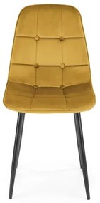 Scaun de masă KINDREL, 1 buc., galben