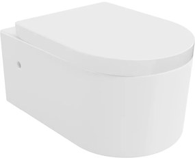Mexen Sofia miska wc z deską wolnoopadającą twarda, Albă - 30798000