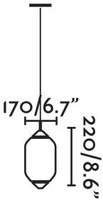 Lustra/Pendul iluminat exterior decorativ SAIGON cone cap R17 gri/alb