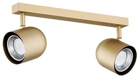 Plafoniera cu 2 spoturi design modern Isola auriu