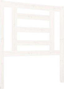 vidaXL Tăblie de pat, alb, 81x4x100 cm, lemn masiv de pin