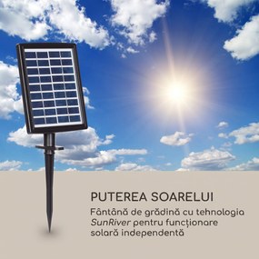 Blumfeldt Fântână solară Dharma cu LED 48 x 72 x 41 cm (LxÎxA) din poliresină