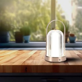 Lampă de birou LED reglabilă LED/1W/5V 3000-6000K 1800 mAh cupru