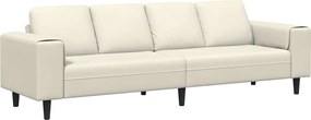 vidaXL Canapea pentru living Crem 250 x 77 x 76 cm