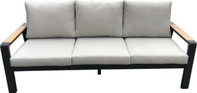 Set mobilier de grădină gri din aluminiu pentru 5 persoane Rotterdam – Rojaplast