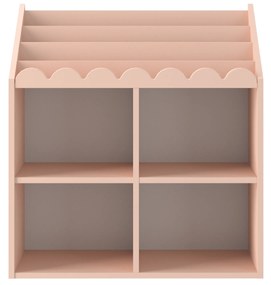 Biblioteca pentru copii BOOK NOOK SUNSET 71x76 cm, roz