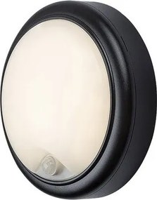 Aplica LED cu senzor iluminat exterior IP54 Hitura negru