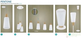 Veioza, lampa de masa, diam.13,5cm, H-26cm, finisaj lemn, Pentone 93691 EL