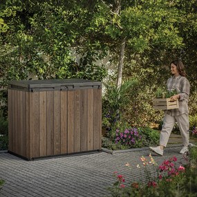 Signature store it out recipient de plastic pentru grădină 1150 l nuc