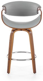 Scaun de bar H123 gri/nuc