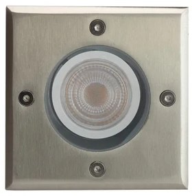Corp de iluminat de exterior pentru căi de acces LUKKA CONNECT 1xGU10/4W/230V IP67 crom mat pătrat
