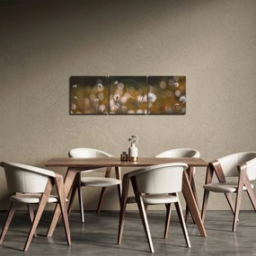 Tablou - Pajiște cu iarbă de cozonac N⁰2 (cu ceas) (90x30 cm)