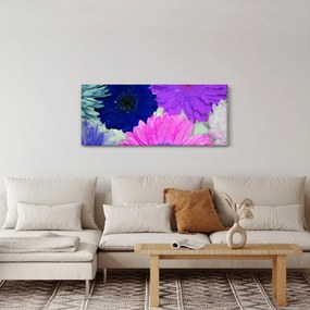 Tablou cu flori colorate (120x50 cm)