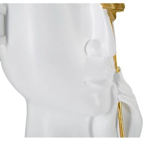 Vază albă din polirășină 27 cm Fiore – Mauro Ferretti