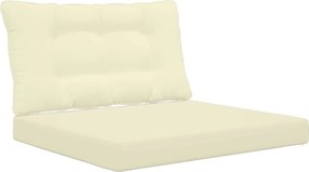 vidaXL Perna pentru canapea de exterior 2 pcs Crem Poliester