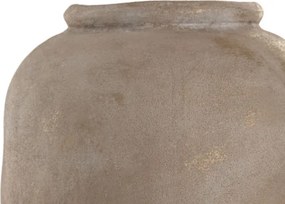 Amforă decorativă, stil rustic mediteranean, culoare maro deschis, din ceramică, „Anfora”