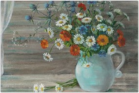 Tablou - Pictură în ulei, flori de câmp (90x60 cm)