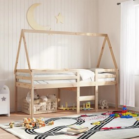 846955 vidaXL Acoperiș pat de copii, 199x80,5x88 cm, lemn masiv de pin