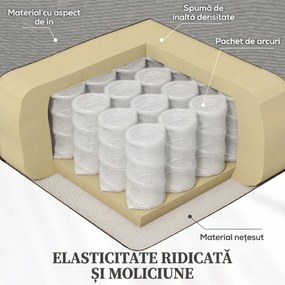 HOMCOM Fotoliu Rabatabil cu Suport pentru Picioare și Husă de Schimb, 79x93x103 cm, Gri | Aosom Romania