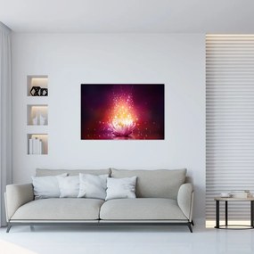 Tablou cu floare de lotus (90x60 cm)