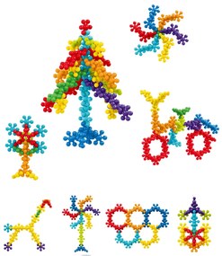 JOC DE CONSTRUCTIE STEAM - FLORICELE COLORATE (80 PIESE) - BUFNITEL (188-662)