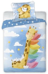 Lenjerie de pat pentru copii O girafă 135x100 cm