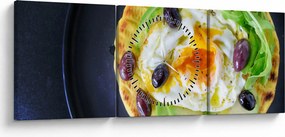 Tablou cu clătită sănătoasă (cu ceas) (90x30 cm)