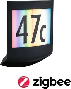 Paulmann 94513 - RGBW LED/8,2W IP44, placă iluminată reglabilă pentru număr de casă PADEA 230V