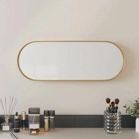 Oglinda de perete, auriu, 15x40 cm, ovala 1, Auriu, 15 x 40 cm