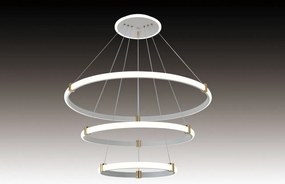 Lustra LED 3736-4+6+8 WH – 115W, Design Modern, cu Telecomandă și Lumină Reglabilă