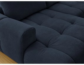 Colțar albastru închis extensibil/cu spațiu de depozitare (cu colț pe partea dreaptă/în formă de "U") Fuji – Bobochic Paris