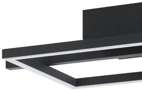 Plafonieră LED dimabilă Eglo 901115 AMANDOLO LED/17W/230V negru + telecomandă