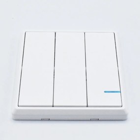 Intrerupator triplu Wireless Smart, 10A, protectie IP54, alb, V-TAC