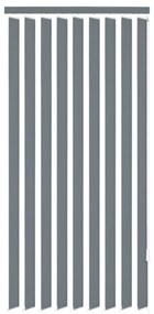 Jaluzele verticale din material textil, gri, 150 x 180 cm Gri, 150 x 180 cm