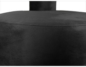 Fotoliu negru cu tapițerie din catifea Abrazo – Leitmotiv