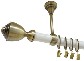 Galerie tavan simpla palacio /25 - alb/aur antic (Alege marime: 140 cm)