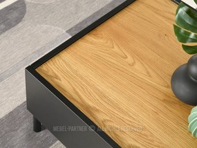 Măsuță de cafea Bertina M (stejar + negru). 1111577