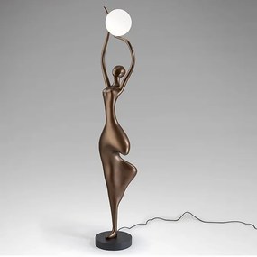 Figurina XXL decorativa, Lampa de podea El Arbol bronz