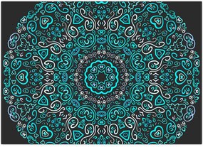 Tablou cu abstracție ornamentală (70x50 cm)