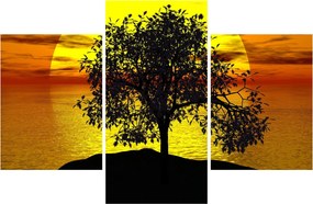 Tablou - Silueta copacilor (90x60 cm)