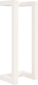 vidaXL Suport pentru prosoape, alb, 23x18x60 cm, lemn masiv de pin