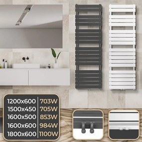 AQUAMARIN Radiator vertical pentru baie 160x60 cm, antracit