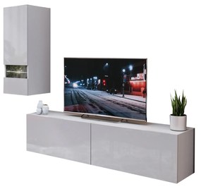 Mobilier living Bladmont (alb + alb lucios). 1007705