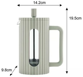 Infuzor pentru cafea/ceai Klausberg KB 7750, 0.6 l, Carcasa fara incalzire, Sticla, Verde Menta