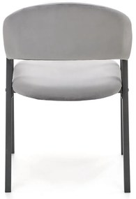 Scaun de bucaterie Zayne, gri/negru