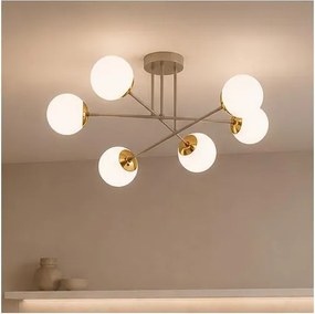 Brilagi - Lustru aplicat MILO 6xE27/60W/230V bej/auriu