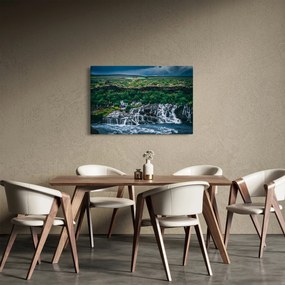 Tablou cu cascade în natură (90x60 cm)