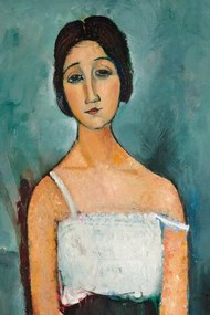 Reproducere Christina, Portrait of a Girl in White, Amedeo Modigliani