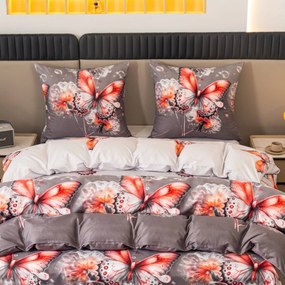 Lenjerie de pat din microfibra FLARISSE gri Dimensiune lenjerie de pat: 70 x 80 cm | 140 x 200 cm